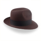 Indiana Jones Style Fedora In Sable Brown Beaver Fur Felt | The Pharaoh - Agnoulita 5 