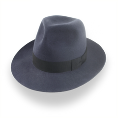 Indiana Jones Travel Poet Fedora in Dark Grey Fur Felt | The Pulsar