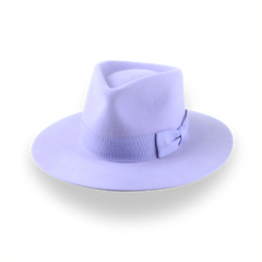 Lavender Flat Brim Fedora in Premium Fur Felt | The Solo