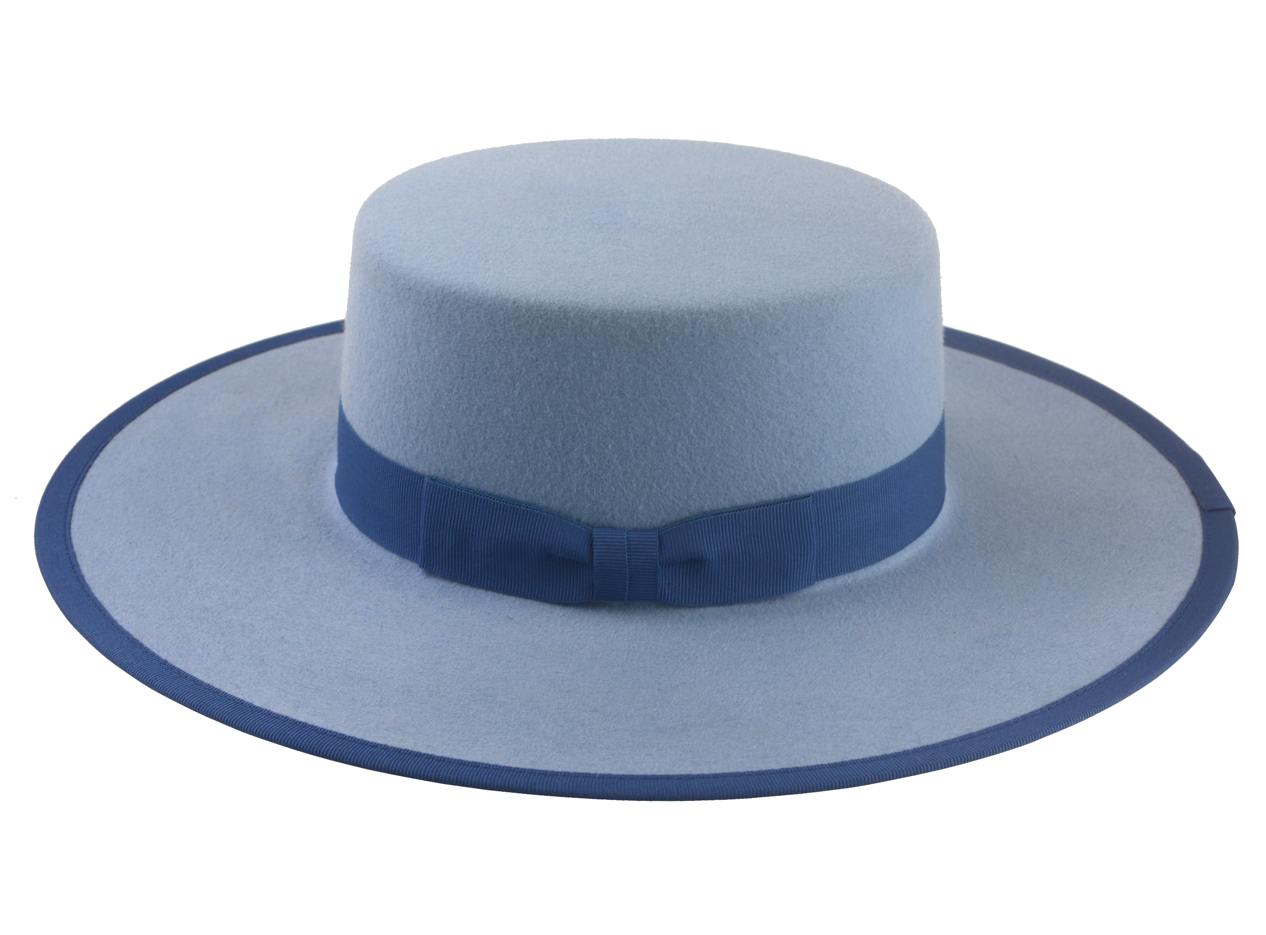 Fur Felt Bolero Hat | The GAUCHO | Custom Handmade Hats Agnoulita Hats 2 | Blue, Light Blue, Rabbit fur felt, Western Style