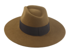 The Prairie: Detail of the teardrop crown design with grosgrain ribbon | Agnoulita Hats