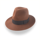 Light Brown Custom Indiana Jones Hat in Premium Fur Felt | The Raider - Agnoulita Hats 1 