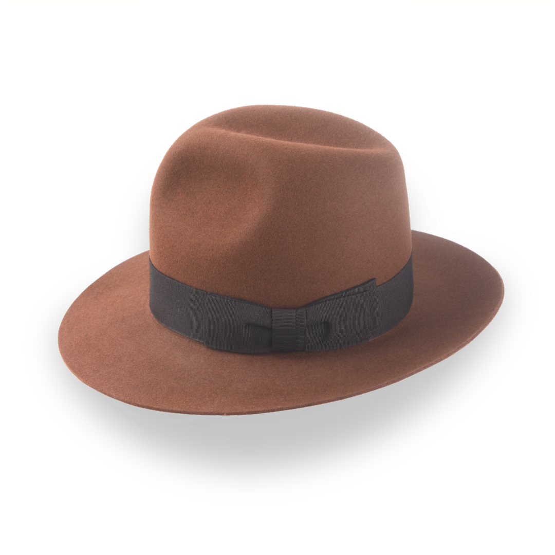 Light Brown Custom Indiana Jones Hat in Premium Fur Felt | The Raider - Agnoulita 2 