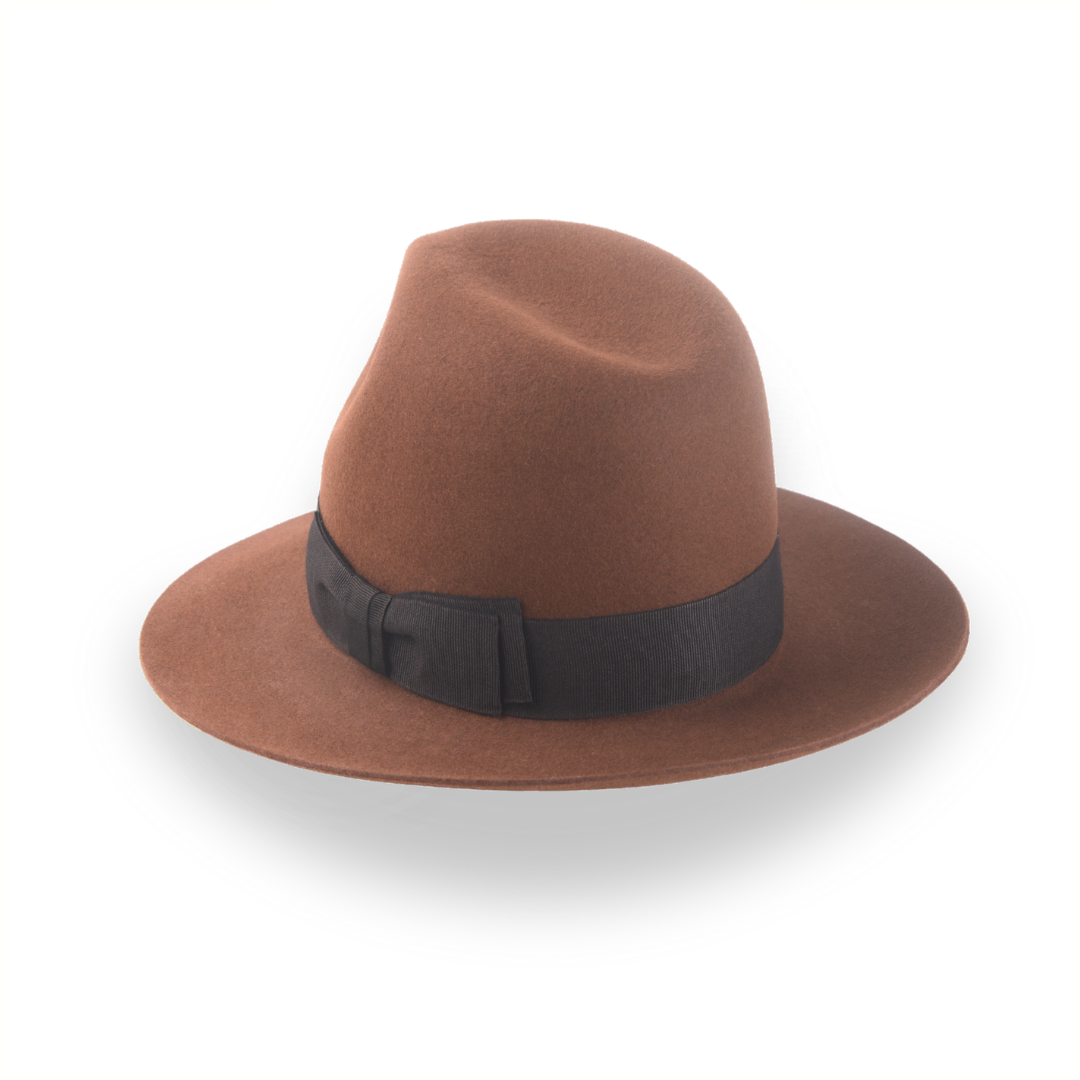 Light Brown Custom Indiana Jones Hat in Premium Fur Felt | The Raider - Agnoulita 3 