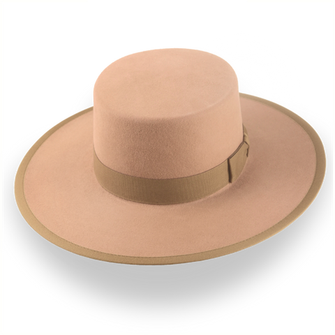 Chapeau de cowboy en feutre brun clair-Coupe sur mesure et style durable | The Gaucho