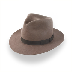 Light Brown Outback Fedora Hat in Durable Fur Felt | The Desperado