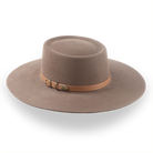 Light Brown Wide Brim Vaquero Cowboy Hat | The Mojave - Agnoulita Hats 3 