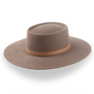 Light Brown Wide Brim Vaquero Cowboy Hat | The Mojave - Agnoulita Hats 4 