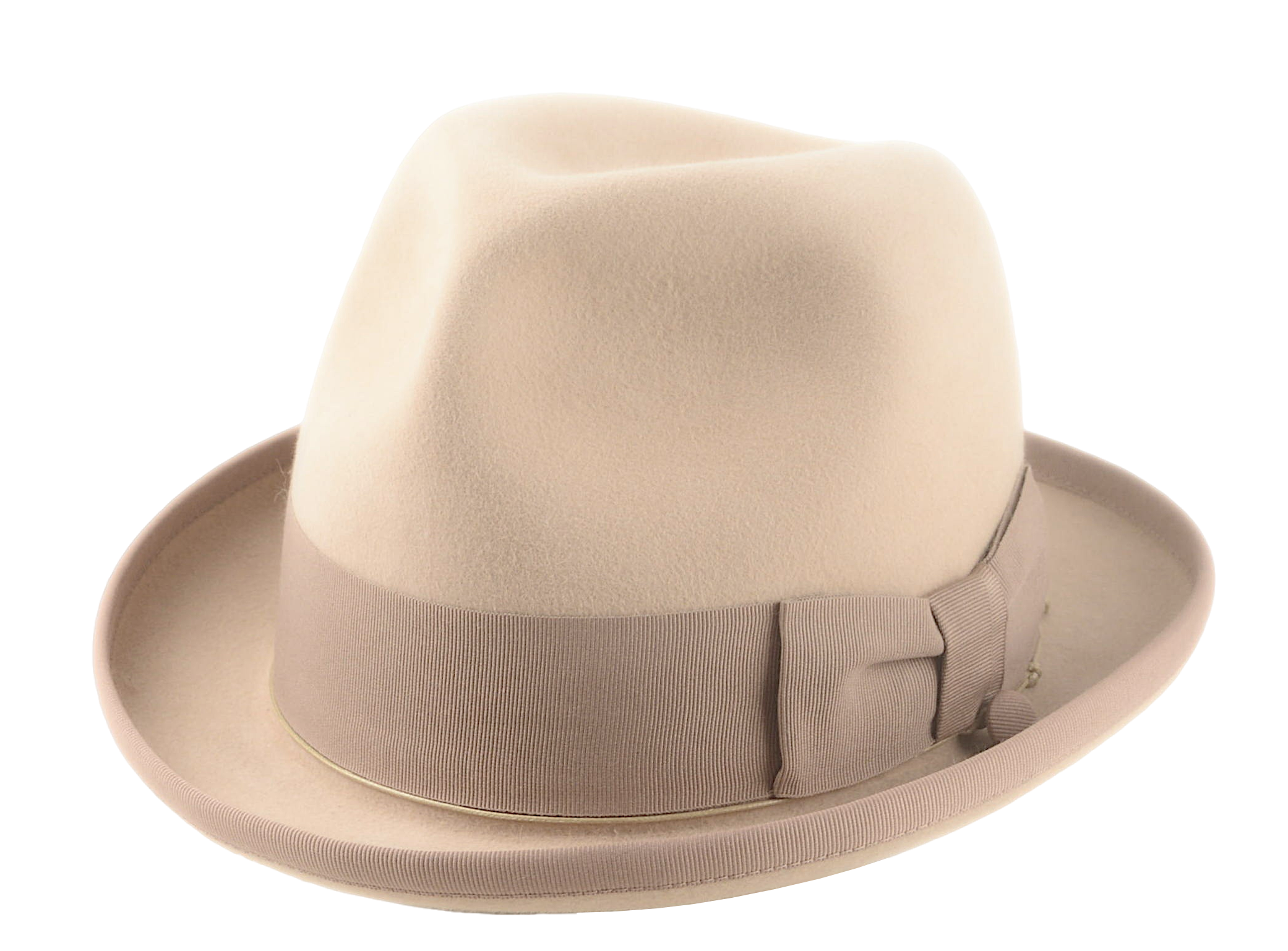 The PHAETON | Agnoulita Custom Handmade Hats Agnoulita Hats 1 | Camel, Center-dent, Homburg Fedora, Rabbit fur felt