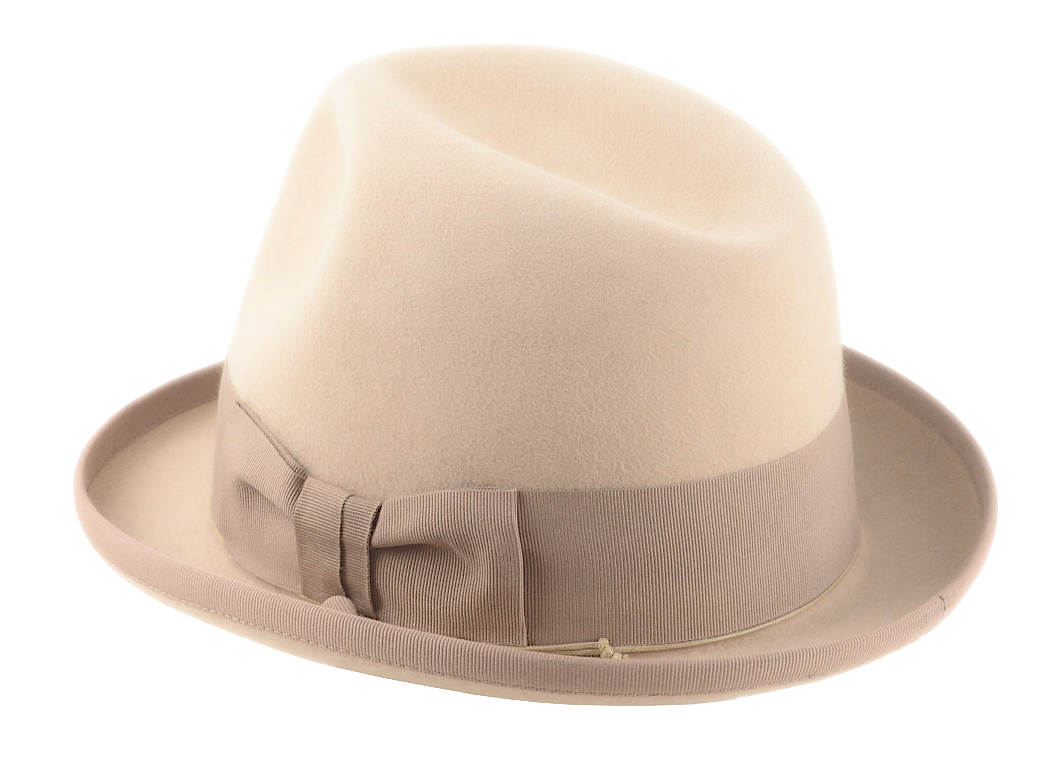 The PHAETON | Agnoulita Custom Handmade Hats Agnoulita Hats 3 | Camel, Center-dent, Homburg Fedora, Rabbit fur felt