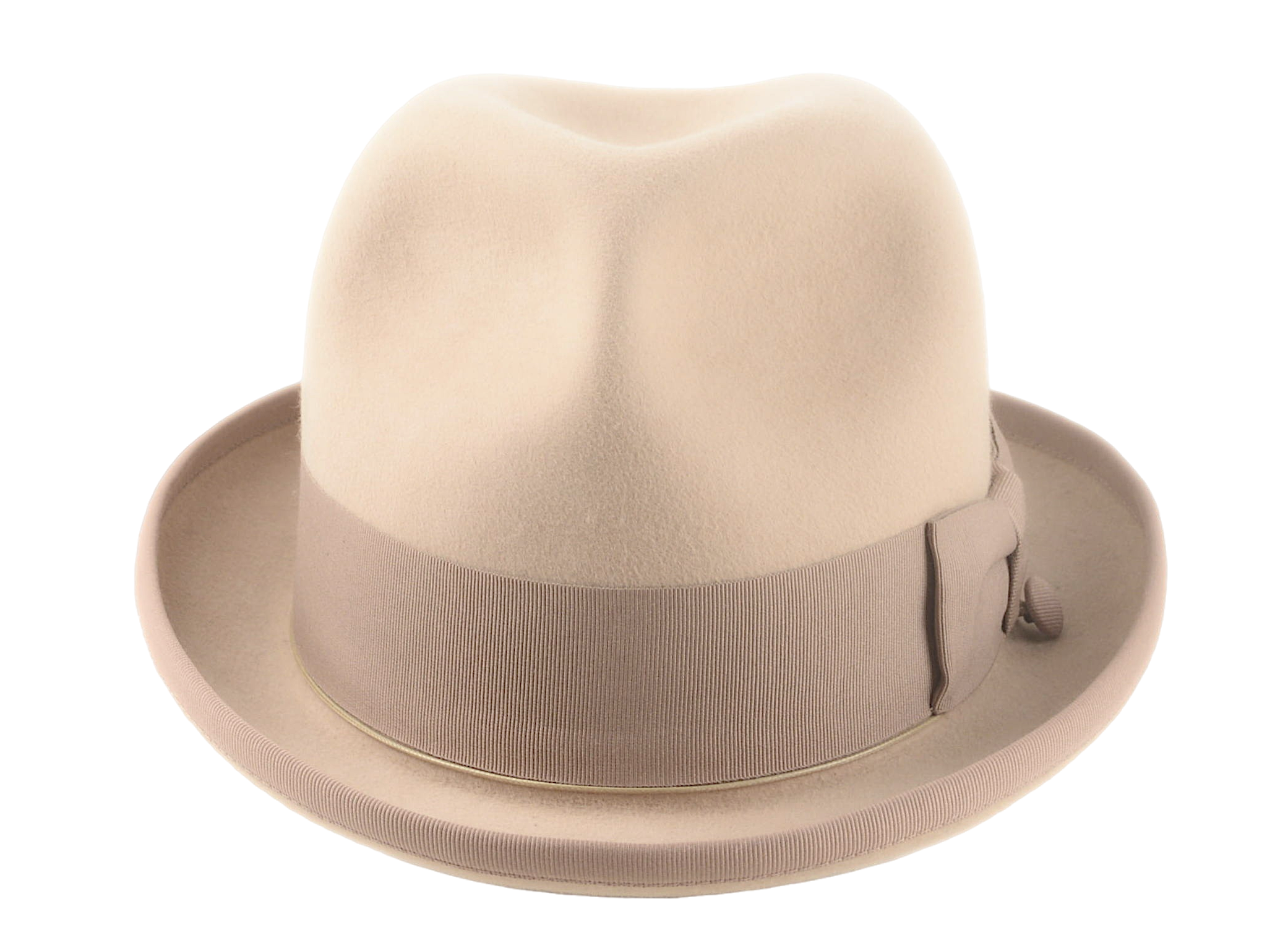 The PHAETON | Agnoulita Custom Handmade Hats Agnoulita Hats 6 | Camel, Center-dent, Homburg Fedora, Rabbit fur felt