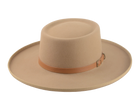 The Vista - Premium Fur Felt Gambler Cowboy Hat For Men in Light Camel Color | Agnoulita Quality Custom Hats 1
