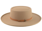 The Vista - Premium Fur Felt Gambler Cowboy Hat For Men in Light Camel Color | Agnoulita Quality Custom Hats 2