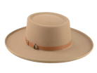 The Vista - Premium Fur Felt Gambler Cowboy Hat For Men in Light Camel Color | Agnoulita Quality Custom Hats 3