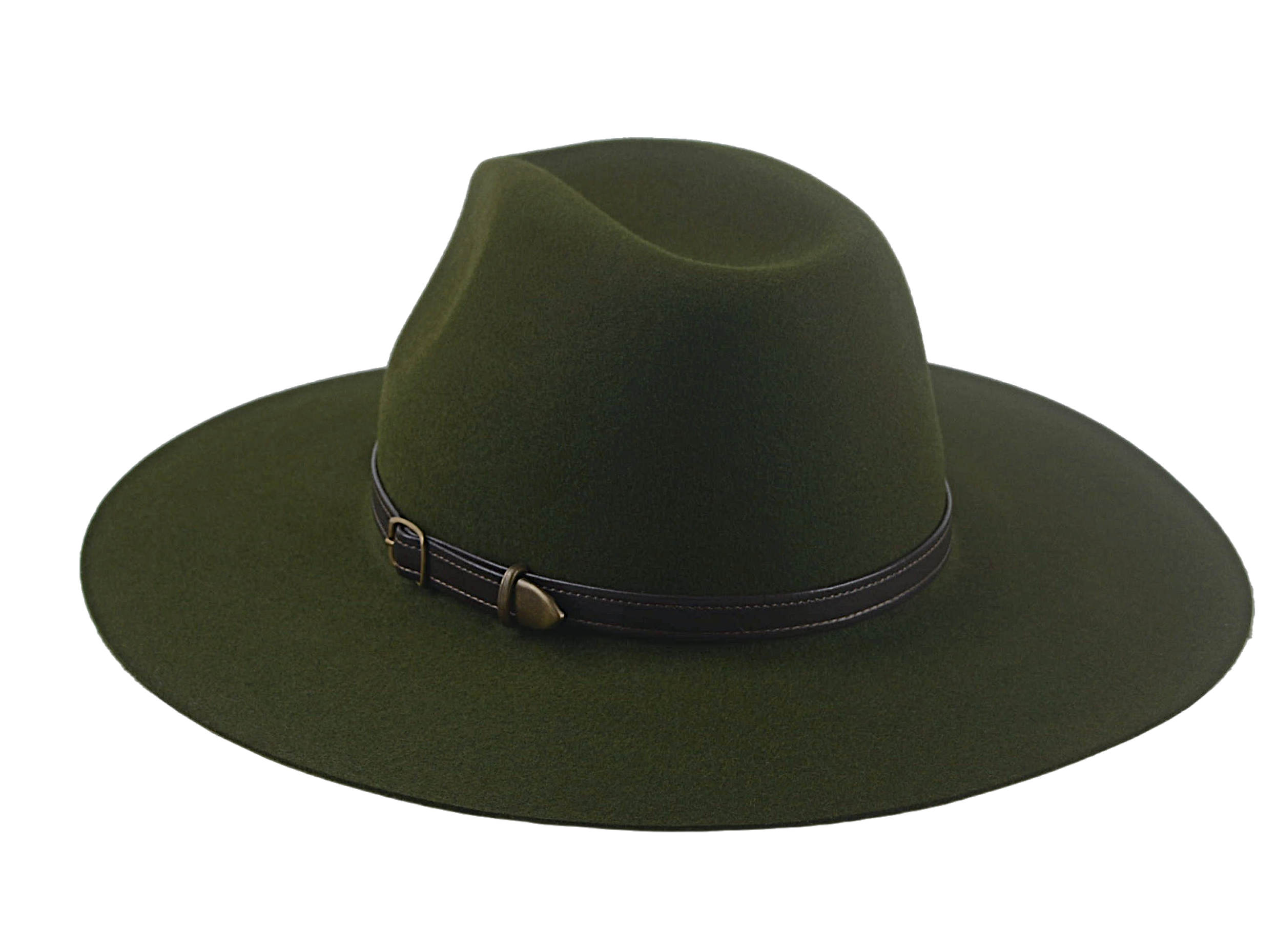 The PUNTER | Agnoulita Custom Handmade Hats Agnoulita Hats 3 | Center-dent, Outback, Rabbit fur felt