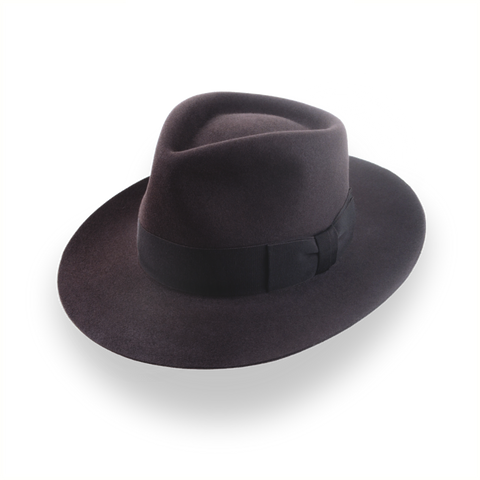 Fourrure de castor luxueux en feutre Fedora-Fabriqué sur mesure | The Palladin