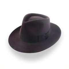 Fourrure de castor luxueux en feutre Fedora-Fabriqué sur mesure | The Palladin