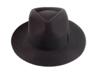 The Palladin: angle capturing the full silhouette of the hat, emphasizing its classic proportions | Agnoulita Hats