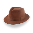 Luxury Medium Brim Fedora with Teardrop Crown | The Hermes - Agnoulita 1 