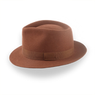 Luxury Medium Brim Fedora with Teardrop Crown | The Hermes - Agnoulita Hats 2 