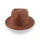 Luxury Medium Brim Fedora with Teardrop Crown | The Hermes - Agnoulita Hats 6 