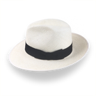 Off-White Mens Panama Fedora Hat in Toquilla Straw | The Equator - Agnoulita 2 