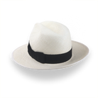 Off-White Mens Panama Fedora Hat in Toquilla Straw | The Equator - Agnoulita 3 