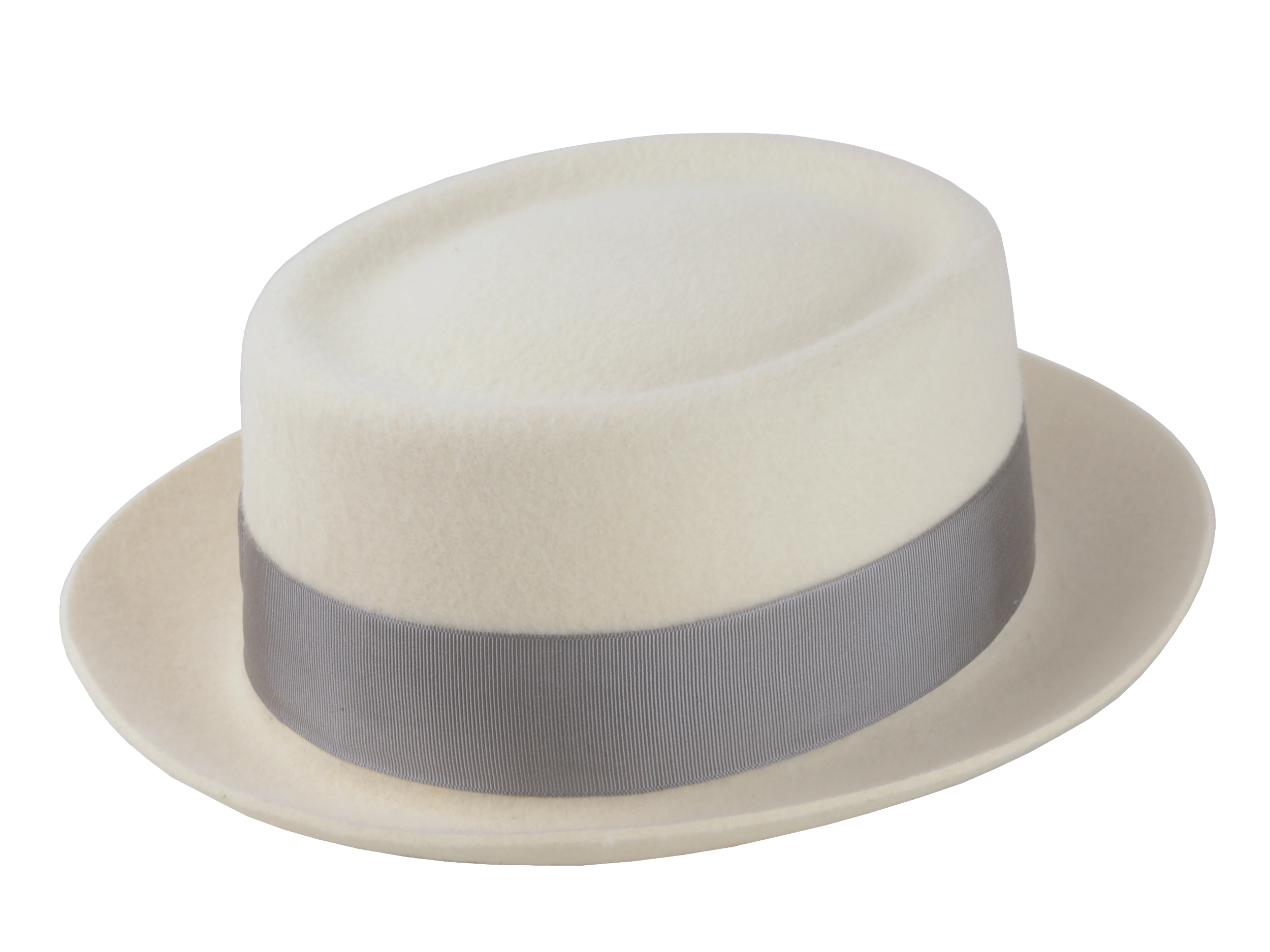 The Antico - Premium Wool Felt Porkpie Fedora For Men or Women with in Ivory White Color | Agnoulita Quality Custom Hats 4