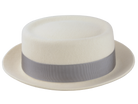 The Antico - Premium Wool Felt Porkpie Fedora For Men or Women with in Ivory White Color | Agnoulita Quality Custom Hats 5