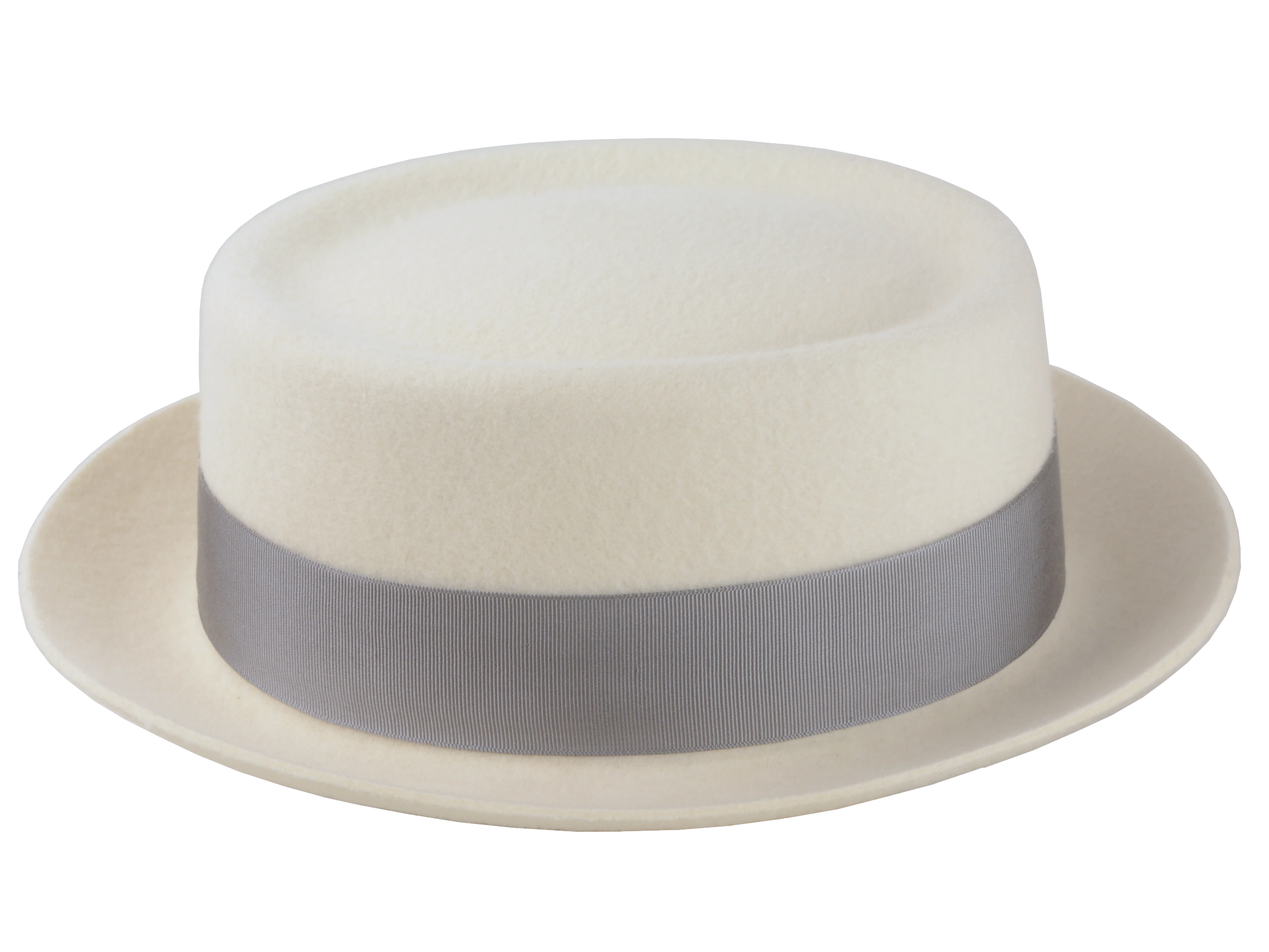 The Antico - Premium Wool Felt Porkpie Fedora For Men or Women with in Ivory White Color | Agnoulita Quality Custom Hats 5