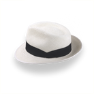 Off-White Trilby Panama Fedora Hat in Toquilla Straw | The Viento - Agnoulita 2 