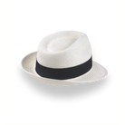 Off-White Trilby Panama Fedora Hat in Toquilla Straw | The Viento - Agnoulita 4 