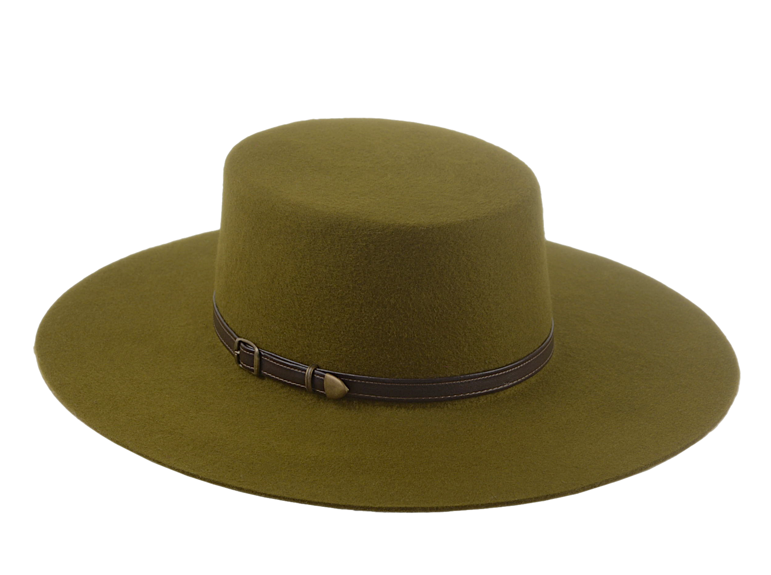 Outback Style Wide Brim Hat | The GALLOPER | Custom Handmade Hats Agnoulita Hats 3 | Olive Green, Western Style