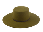 Outback Style Wide Brim Hat | The GALLOPER | Custom Handmade Hats Agnoulita Hats 6 | Olive Green, Western Style