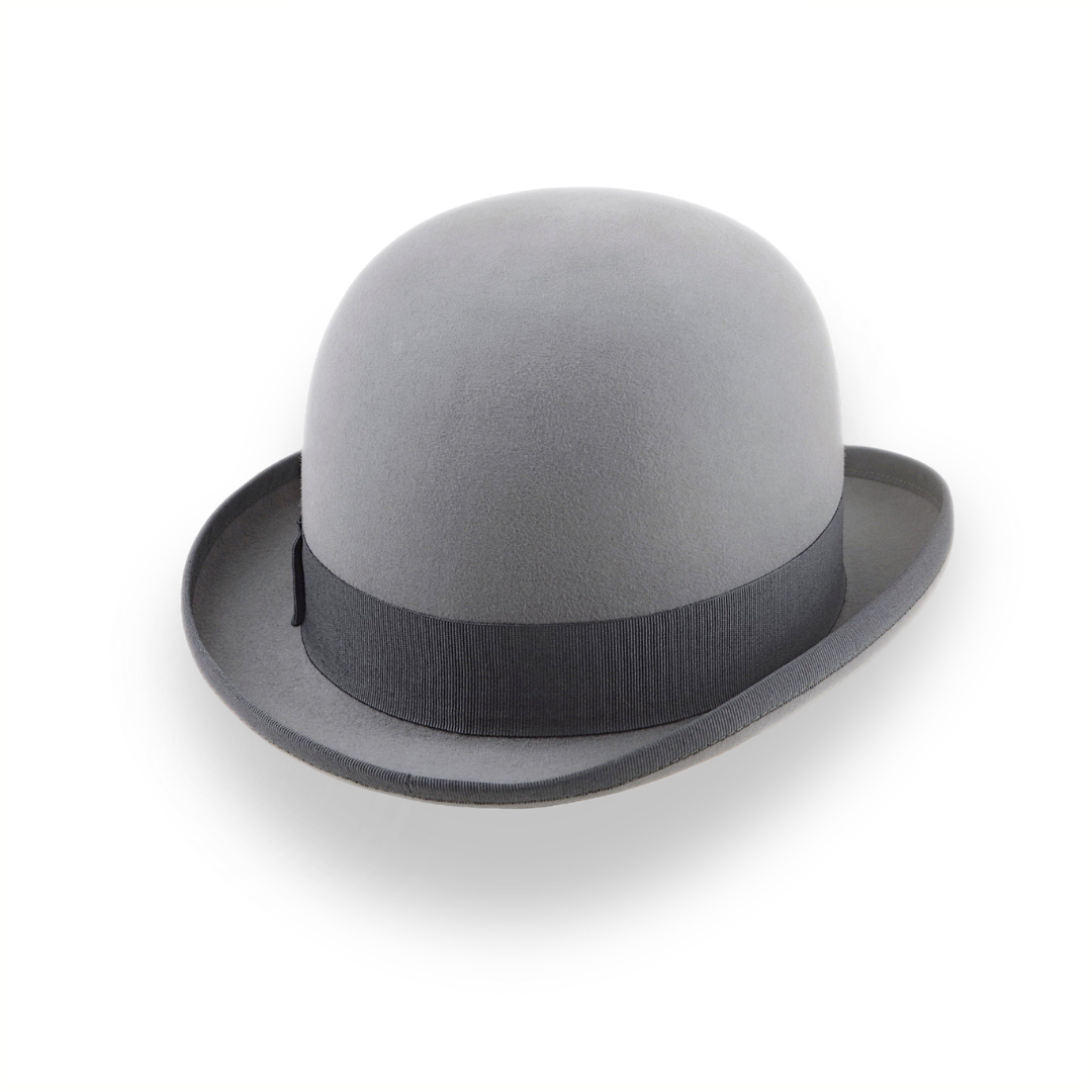 Vintage popular Gray Felt Bowler Hat