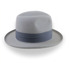 Pewter Grey Pencil Brim Fedora with Exclusive Ribbon Hatband | The Hiero - Agnoulita 5 