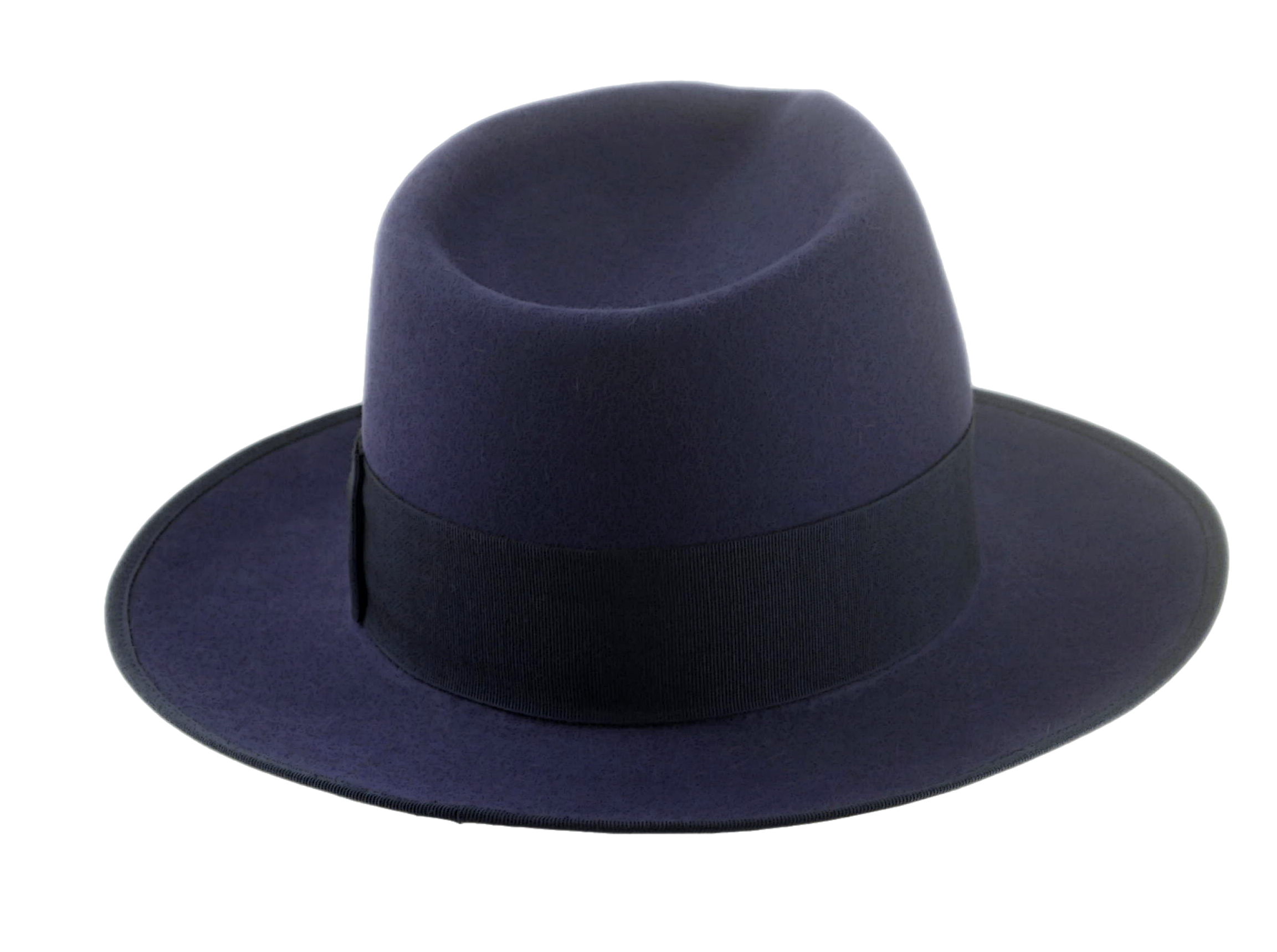 Beaver Felt Fedora Hat For Men | The CASTOR | Custom Handmade Hats Agnoulita Hats 4 | Beaver fur felt, Blue, Center-dent, Custom Beaver Fedora, Navy