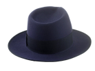 Beaver Felt Fedora Hat For Men | The CASTOR | Custom Handmade Hats Agnoulita Hats 4 | Beaver fur felt, Blue, Center-dent, Custom Beaver Fedora, Navy