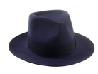 Beaver Felt Fedora Hat For Men | The CASTOR | Custom Handmade Hats Agnoulita Hats 6 | Beaver fur felt, Blue, Center-dent, Custom Beaver Fedora, Navy