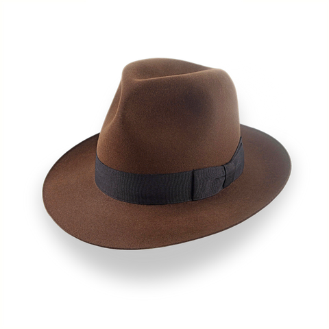 Raiders Brown ikonischer Fedora-Hut im Indiana Jones-Stil | Der Raider