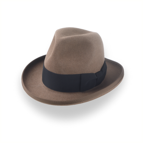 Sombrero Retro Homburg para Hombre en Fieltro de Piel de Primera Calidad | El faetón