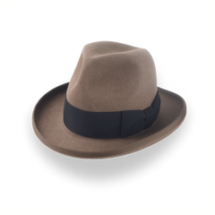 Chapeau rétro Homburg pour hommes en fourrure premium | The Phaeton