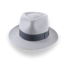 Silver Grey Men's Teardrop Fedora Hat | The Howitzer - Agnoulita Hats 1 