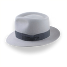 Silver Grey Men's Teardrop Fedora Hat | The Howitzer - Agnoulita Hats 2 