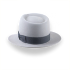 Silver Grey Men's Teardrop Fedora Hat | The Howitzer - Agnoulita Hats 3 