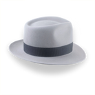 Silver Grey Men's Teardrop Fedora Hat | The Howitzer - Agnoulita Hats 5 