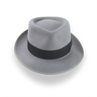 Stylish Bogart Fedora Hat in Grey Fur Felt | The Gin Joint - Agnoulita 6 