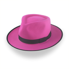 Cappello Fedora Fucsia Elegante con Custom Fit | L'Equinozio