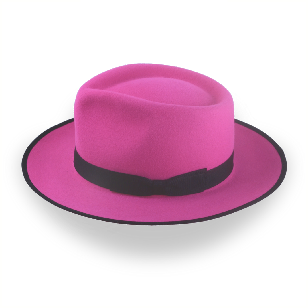 Stylish Fuchsia Fedora Hat with Custom Fit | The Equinox - Agnoulita Hats 2 