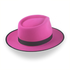 Stylish Fuchsia Fedora Hat with Custom Fit | The Equinox - Agnoulita 4 